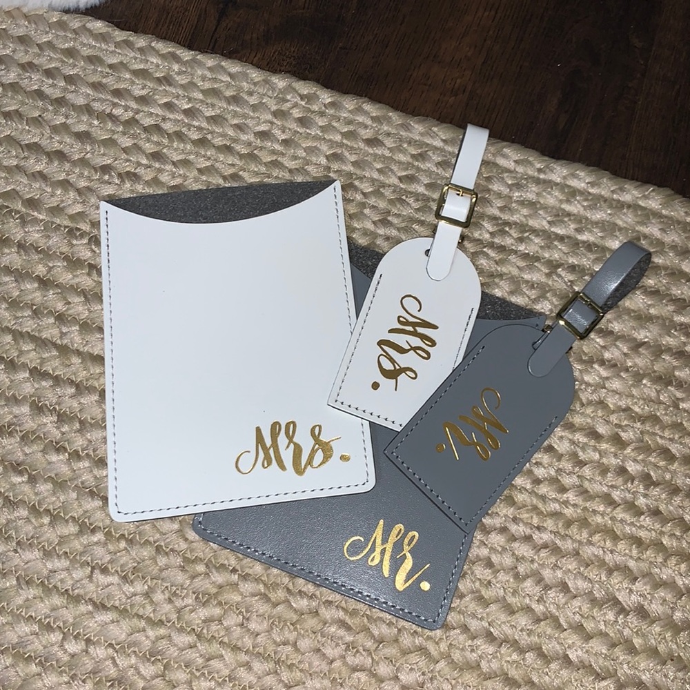 Passport holders and luggage tags